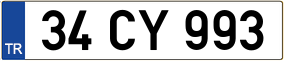 Trailer License Plate